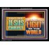 OUR LORD JESUS CHRIST THE LIGHT OF THE WORLD  Bible Verse Wall Art Acrylic Frame  GWASCEND13122  "33X25"