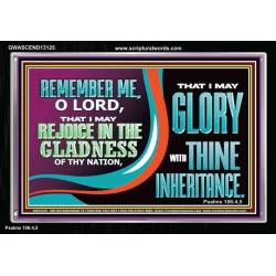 REJOICE IN GLADNESS  Bible Verses to Encourage Acrylic Frame  GWASCEND13125  "33X25"