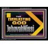 THE EVERLASTING GOD JEHOVAHNISSI  Contemporary Christian Art Acrylic Frame  GWASCEND13131  "33X25"