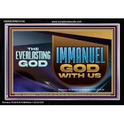 THE EVERLASTING GOD IMMANUEL..GOD WITH US  Contemporary Christian Wall Art Acrylic Frame  GWASCEND13134  "33X25"