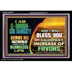 SERVE ME FAITHFULLY  Unique Power Bible Acrylic Frame  GWASCEND9541  "33X25"