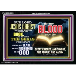 THOU ART WORTHY TO OPEN THE SEAL OUR LORD JESUS CHRIST  Ultimate Inspirational Wall Art Picture  GWASCEND9555  "33X25"