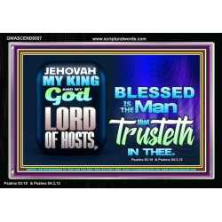 THE MAN THAT TRUSTETH IN THE LORD  Unique Power Bible Picture  GWASCEND9557  "33X25"