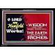 MANY ARE THY WONDERFUL WORKS O LORD  Children Room Acrylic Frame  GWASCEND9580  