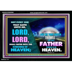 DOING THE WILL OF GOD ONE OF THE KEY TO KINGDOM OF HEAVEN  Righteous Living Christian Acrylic Frame  GWASCEND9586  "33X25"