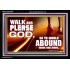 WALK AND PLEASE GOD  Scripture Art Acrylic Frame  GWASCEND9594  "33X25"