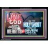 LED THE LOVE OF GOD SHED ABROAD IN OUR HEARTS  Large Acrylic Frame  GWASCEND9597  "33X25"