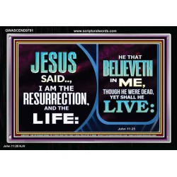 BELIEVE IN HIM AND THOU SHALL LIVE  Bathroom Wall Art Picture  GWASCEND9791  "33X25"