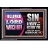 BELOVED WATCH OUT SIN IS WAITING  Biblical Art & Décor Picture  GWASCEND9795  "33X25"