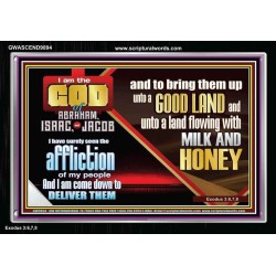 SEEN THE AFFLICTION OF MY PEOPLE AND I WILL DELIVER THEM  Inspirational Bible Verse  GWASCEND9894  "33X25"