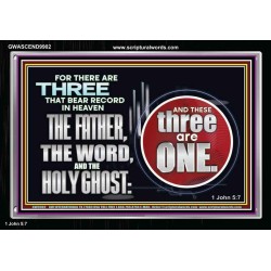 THE THREE THAT BEAR RECORD IN HEAVEN  Modern Wall Art  GWASCEND9902  "33X25"