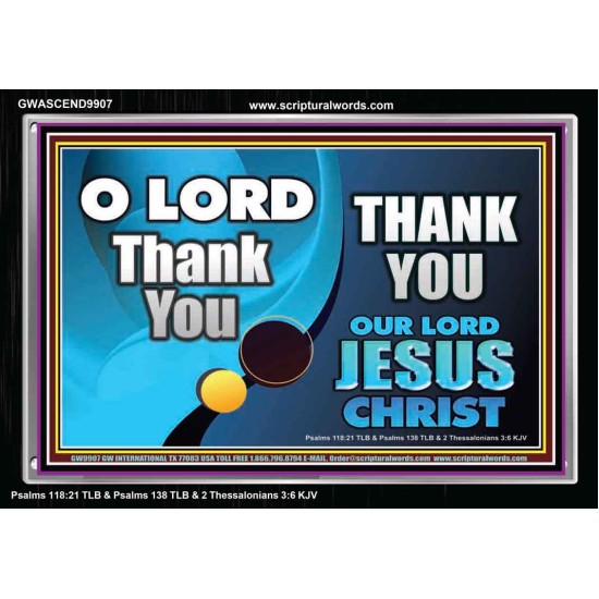 THANK YOU OUR LORD JESUS CHRIST  Custom Biblical Painting  GWASCEND9907  