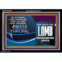 THE ONE SEATED ON THE THRONE  Contemporary Christian Wall Art Acrylic Frame  GWASCEND9929  