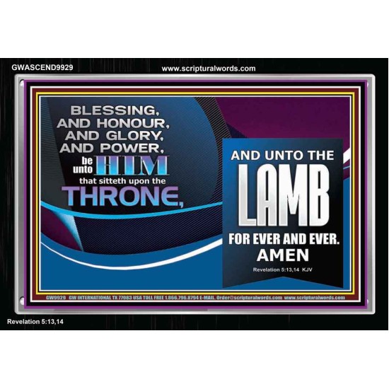 THE ONE SEATED ON THE THRONE  Contemporary Christian Wall Art Acrylic Frame  GWASCEND9929  