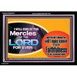 THY FAITHFULNESS TO ALL GENERATIONS  Scriptures Wall Art  GWASCEND9975  "33X25"