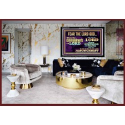 OBEY THE COMMANDMENT OF THE LORD  Contemporary Christian Wall Art Acrylic Frame  GWASCEND10539  "33X25"