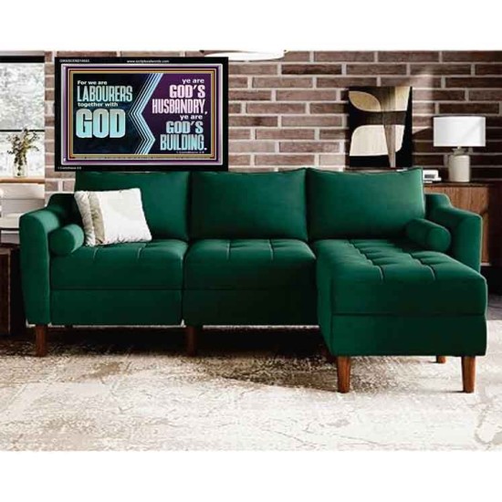 BE GOD'S HUSBANDRY AND GOD'S BUILDING  Large Scriptural Wall Art  GWASCEND10643  