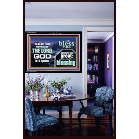 I BLESS THEE AND THOU SHALT BE A BLESSING  Custom Wall Scripture Art  GWASCEND10306  