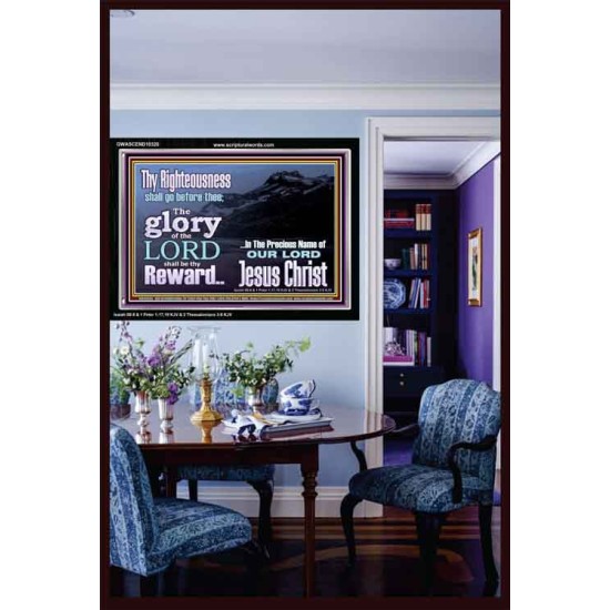 THE GLORY OF THE LORD WILL BE UPON YOU  Custom Inspiration Scriptural Art Acrylic Frame  GWASCEND10320  