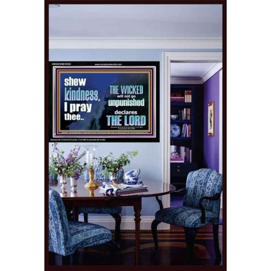THE WICKED WILL NOT GO UNPUNISHED  Bible Verse for Home Acrylic Frame  GWASCEND10330  