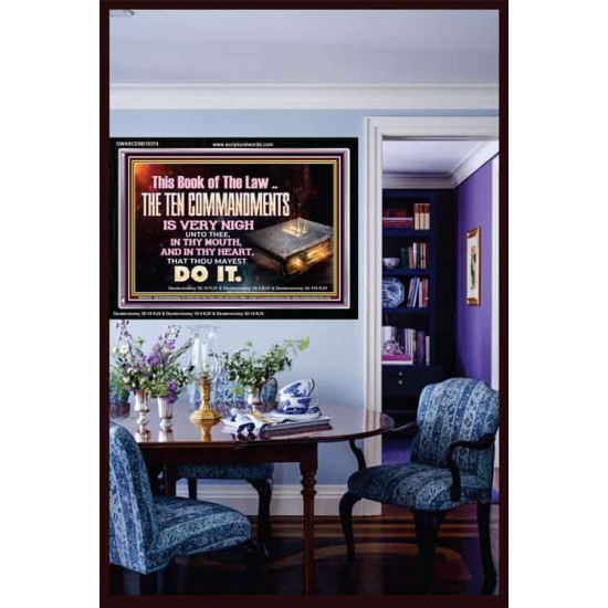 KEEP THE TEN COMMANDMENTS FERVENTLY  Ultimate Power Acrylic Frame  GWASCEND10374  