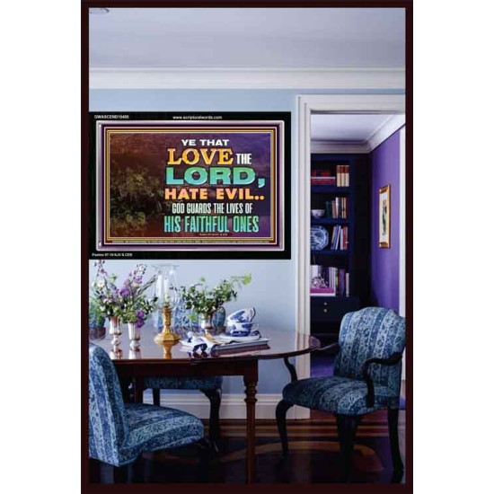 GOD GUARDS THE LIVES OF HIS FAITHFUL ONES  Children Room Wall Acrylic Frame  GWASCEND10405  
