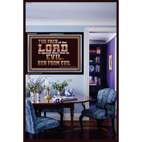 THE FACE OF THE LORD IS AGAINST EVIL DOERS  Bible Verse Wall Art  GWASCEND10487  