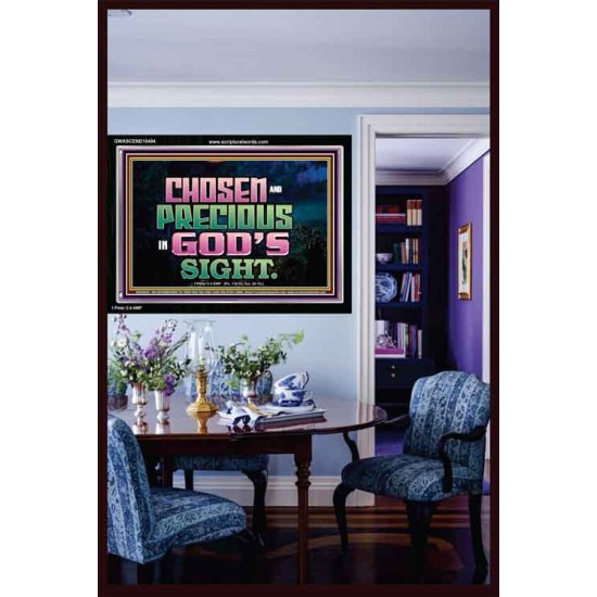 CHOSEN AND PRECIOUS IN THE SIGHT OF GOD  Modern Christian Wall Décor Acrylic Frame  GWASCEND10494  