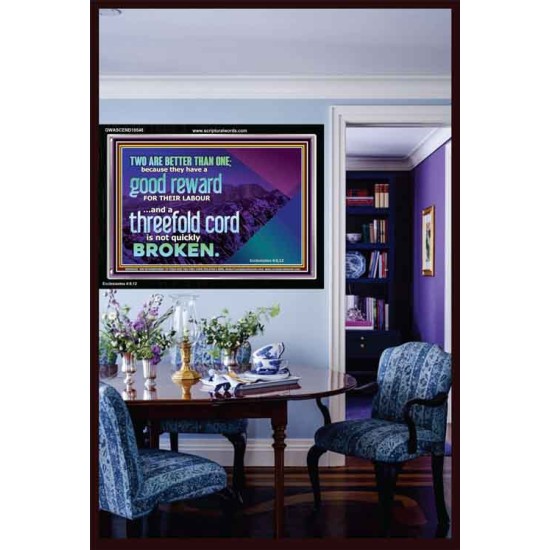 TWO ARE BETTER THAN ONE  Contemporary Christian Wall Art Acrylic Frame  GWASCEND10548  