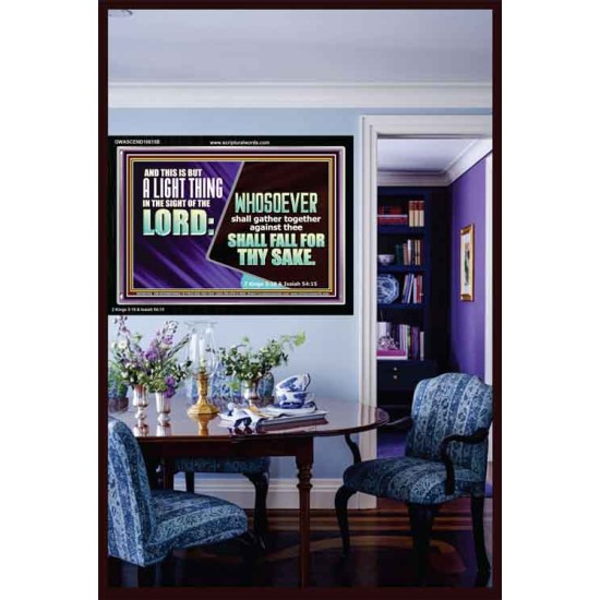 YOU WILL DEFEAT THOSE WHO ATTACK YOU  Custom Inspiration Scriptural Art Acrylic Frame  GWASCEND10615B  