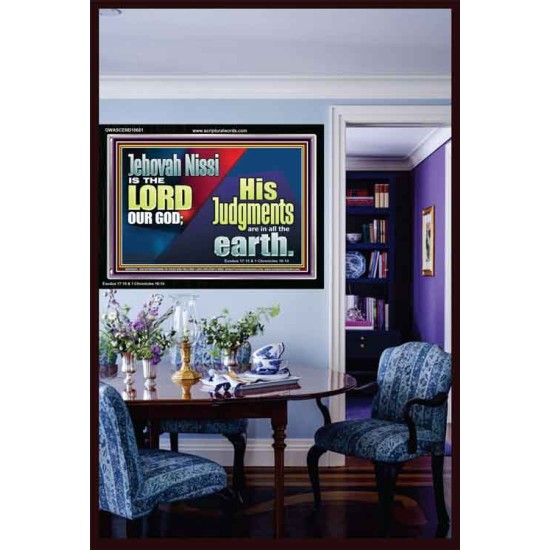 JEHOVAH NISSI IS THE LORD OUR GOD  Sanctuary Wall Acrylic Frame  GWASCEND10661  
