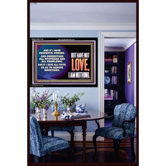 WITHOUT LOVE A VESSEL IS NOTHING  Righteous Living Christian Acrylic Frame  GWASCEND11765  