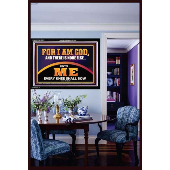 UNTO ME EVERY KNEE SHALL BOW  Scripture Wall Art  GWASCEND12176  