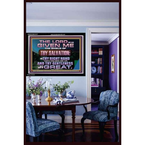 THY RIGHT HAND HATH HOLDEN ME UP  Ultimate Inspirational Wall Art Acrylic Frame  GWASCEND12377  