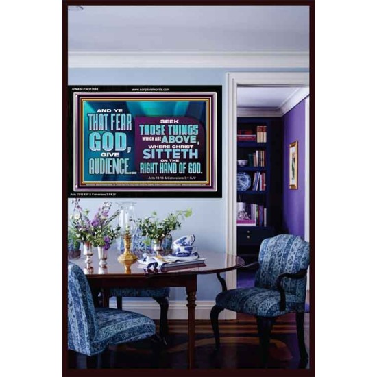 THE RIGHT HAND OF GOD  Church Office Acrylic Frame  GWASCEND13063  