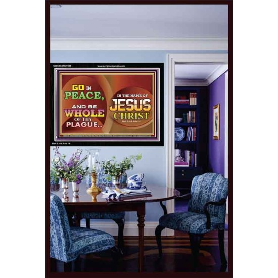 BE MADE WHOLE OF YOUR PLAGUE  Sanctuary Wall Acrylic Frame  GWASCEND9538  