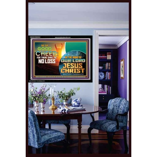 THERE SHALL BE NO LOSS  Righteous Living Christian Acrylic Frame  GWASCEND9543  