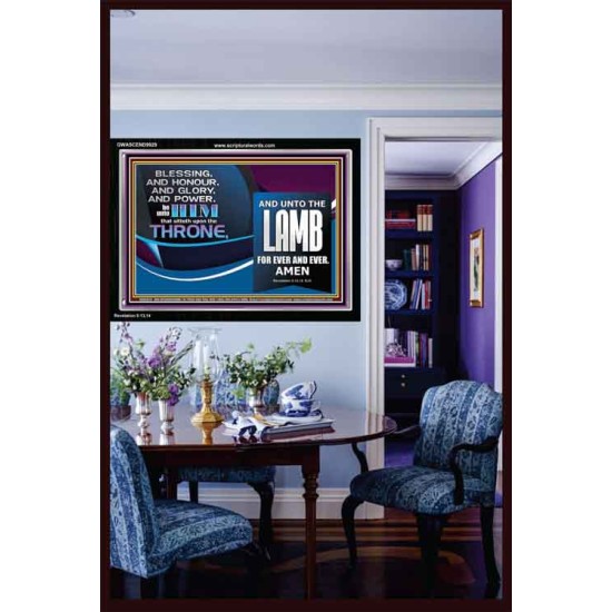THE ONE SEATED ON THE THRONE  Contemporary Christian Wall Art Acrylic Frame  GWASCEND9929  