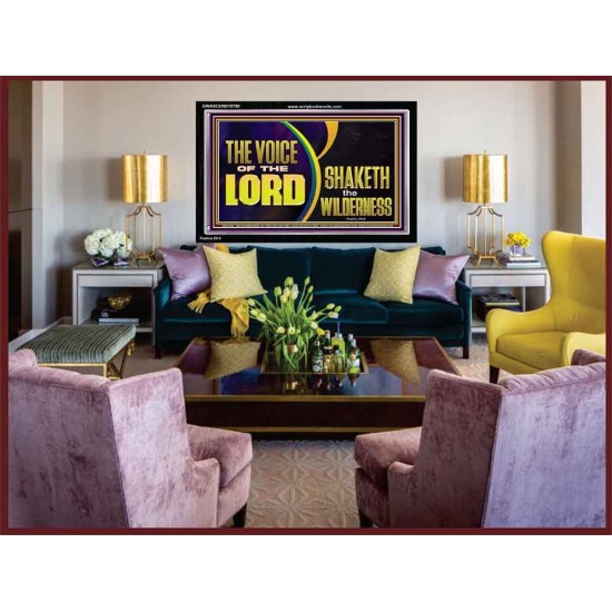 THE VOICE OF THE LORD SHAKETH THE WILDERNESS  Bible Scriptures on Forgiveness Acrylic Frame  GWASCEND10788  