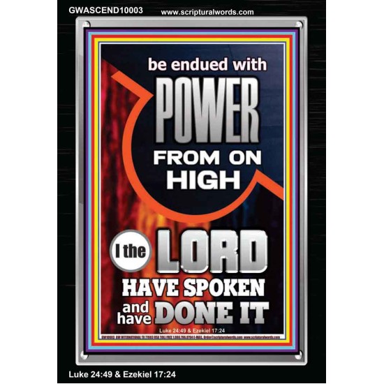 POWER FROM ON HIGH - HOLY GHOST FIRE  Righteous Living Christian Picture  GWASCEND10003  