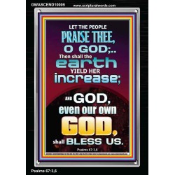 THE EARTH YIELD HER INCREASE  Church Picture  GWASCEND10005  "25x33"