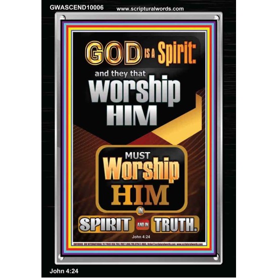 WORSHIP HIM IN SPIRIT AND TRUTH  Children Room Portrait  GWASCEND10006  