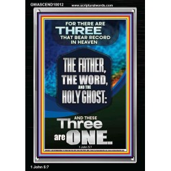 THE THREE THAT BEAR RECORD IN HEAVEN  Righteous Living Christian Portrait  GWASCEND10012  
