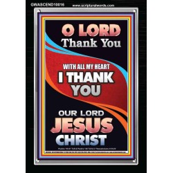 THANK YOU OUR LORD JESUS CHRIST  Sanctuary Wall Portrait  GWASCEND10016  "25x33"