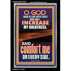 O GOD INCREASE MY GREATNESS  Church Portrait  GWASCEND10023  "25x33"