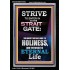 STRAIT GATE LEADS TO HOLINESS THE RESULT ETERNAL LIFE  Ultimate Inspirational Wall Art Portrait  GWASCEND10026  "25x33"