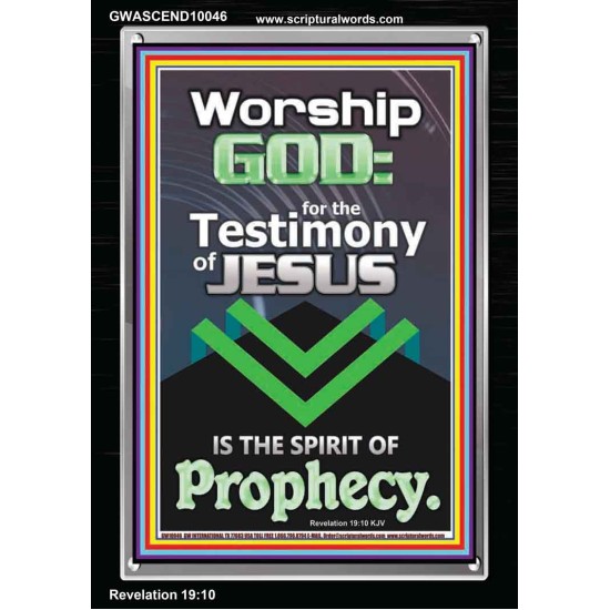 TESTIMONY OF JESUS IS THE SPIRIT OF PROPHECY  Kitchen Wall Décor  GWASCEND10046  