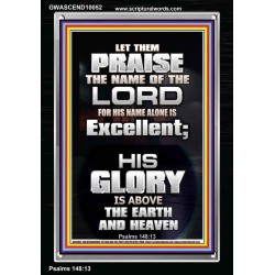 LET THEM PRAISE THE NAME OF THE LORD  Bathroom Wall Art Picture  GWASCEND10052  "25x33"