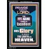 HIS GLORY IS ABOVE THE EARTH AND HEAVEN  Large Wall Art Portrait  GWASCEND10054  "25x33"