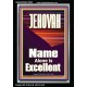 JEHOVAH NAME ALONE IS EXCELLENT  Scriptural Art Picture  GWASCEND10055  